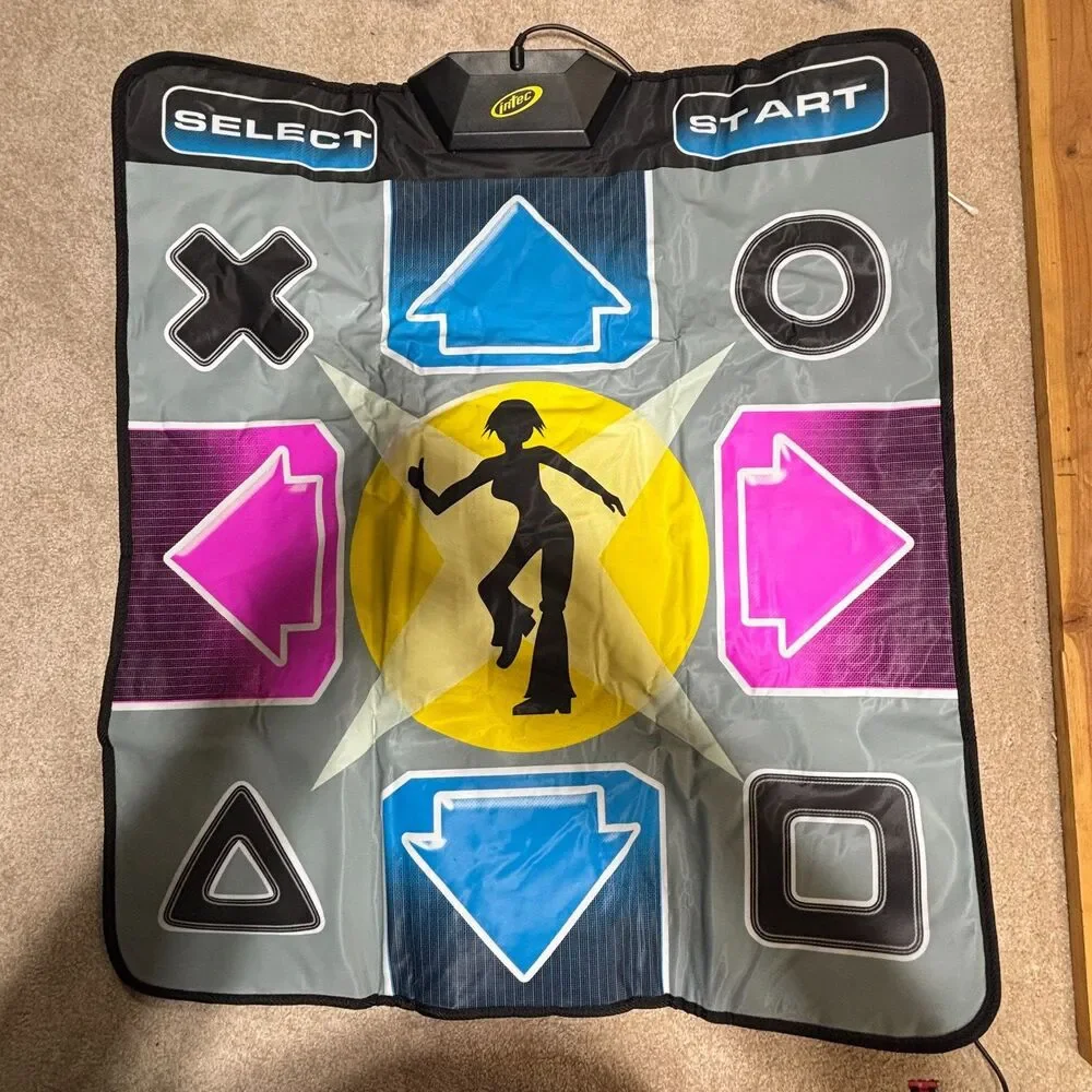 2005 Intec PlayStation 1 And PlayStation 2 DDR Dance Mat Open Box
